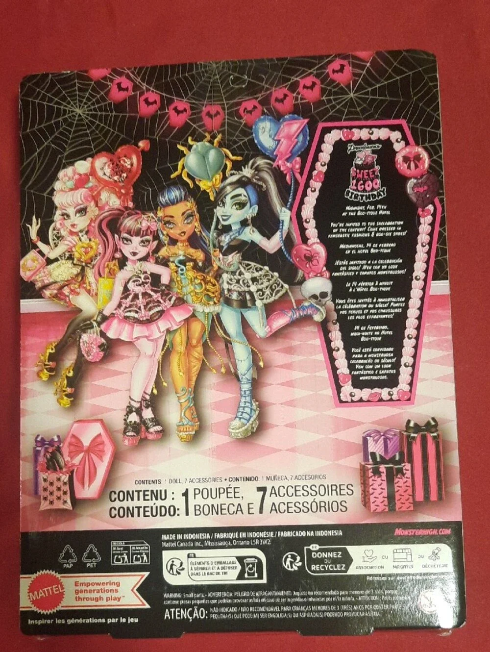 Monster High Cleo DeNile Scary Sweet Birthday Doll And Accessories